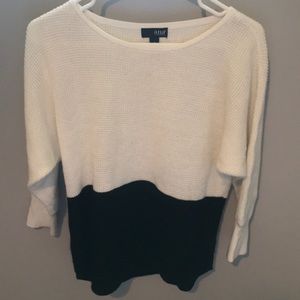 Black and white sweater